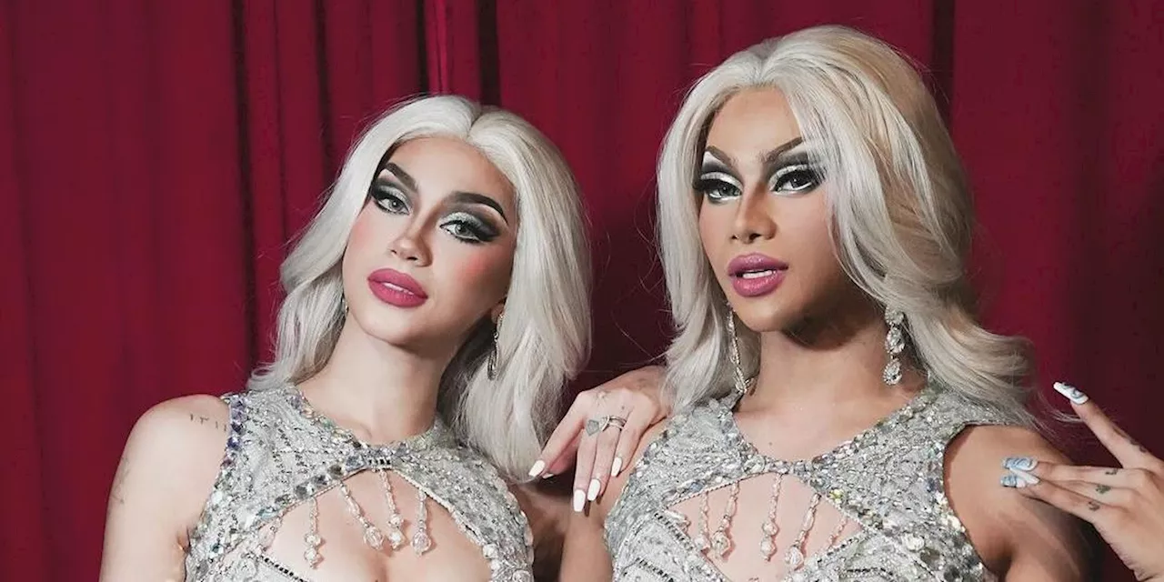 Zeinab Harake and Maxie Andreison perform in drag