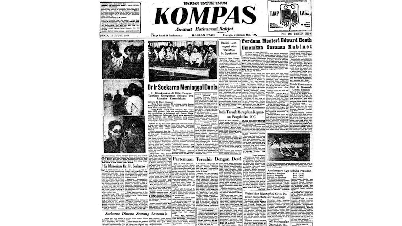 Dr Ir Soekarno Meninggal Dunia (Arsip Kompas)