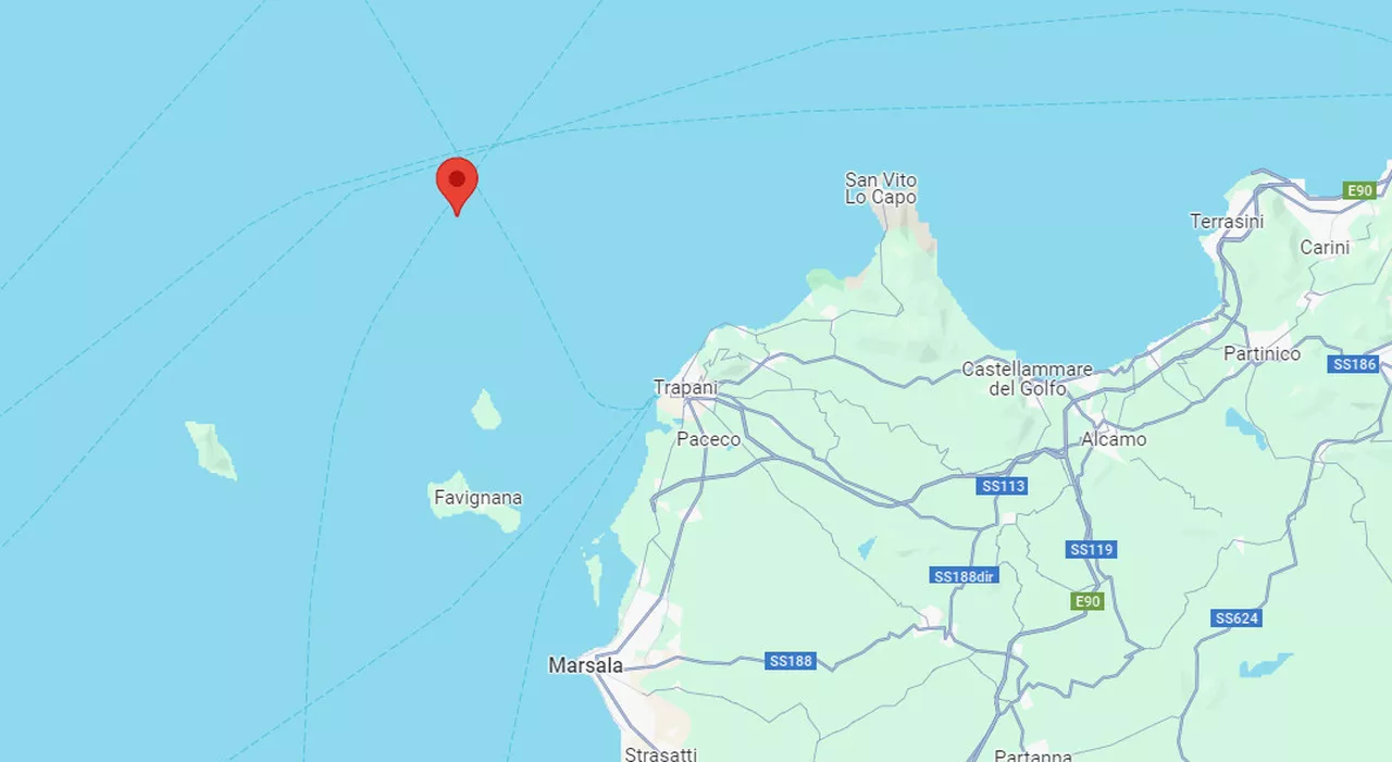 Terremoto Trapani, scossa 4.1 in mare: avvertita anche a Marsala, Mazara del Vallo e nelle Egadi