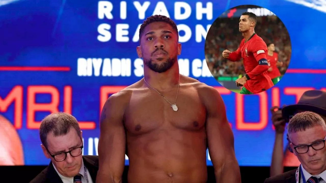 Anthony Joshua revela cómo un consejo de Cristiano Ronaldo cambió su vida