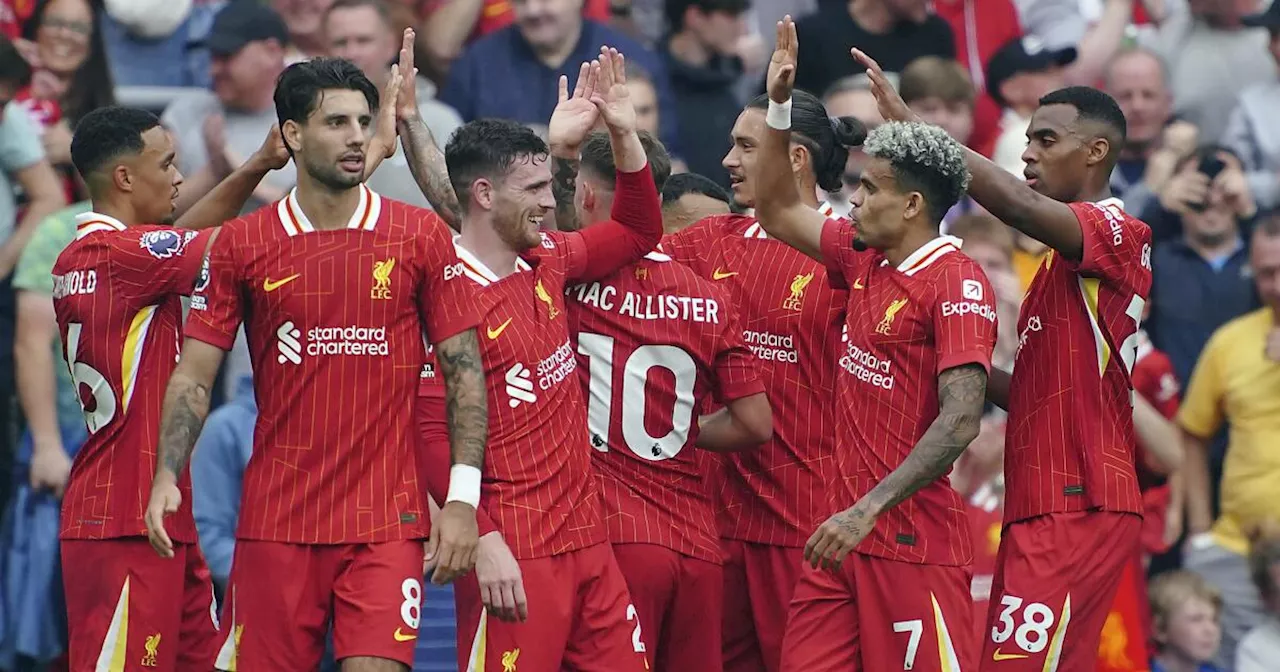 Liverpool toma la cima de la Liga Premier con goleada ante Bournemouth