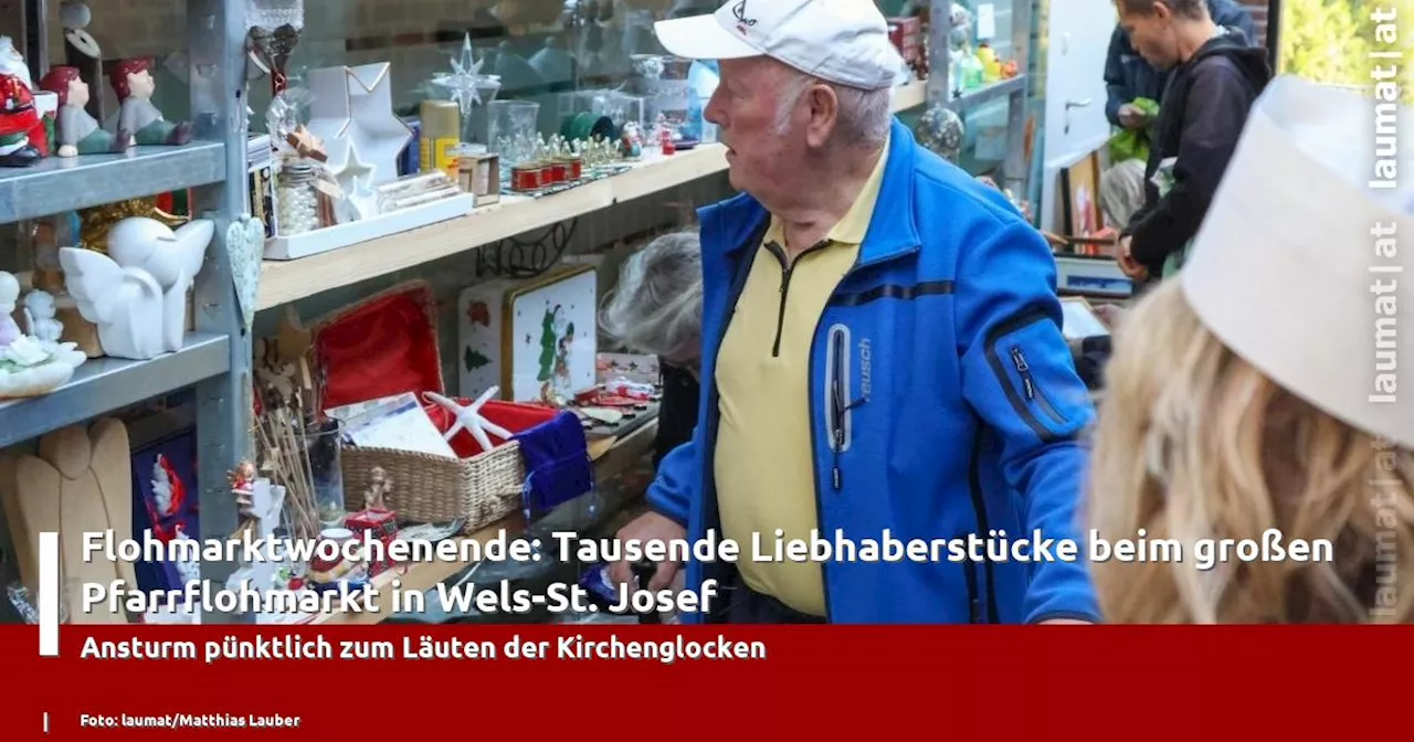 Flohmarktwochenende: Tausende Liebhaberstücke beim großen Pfarrflohmarkt in Wels-St. Josef