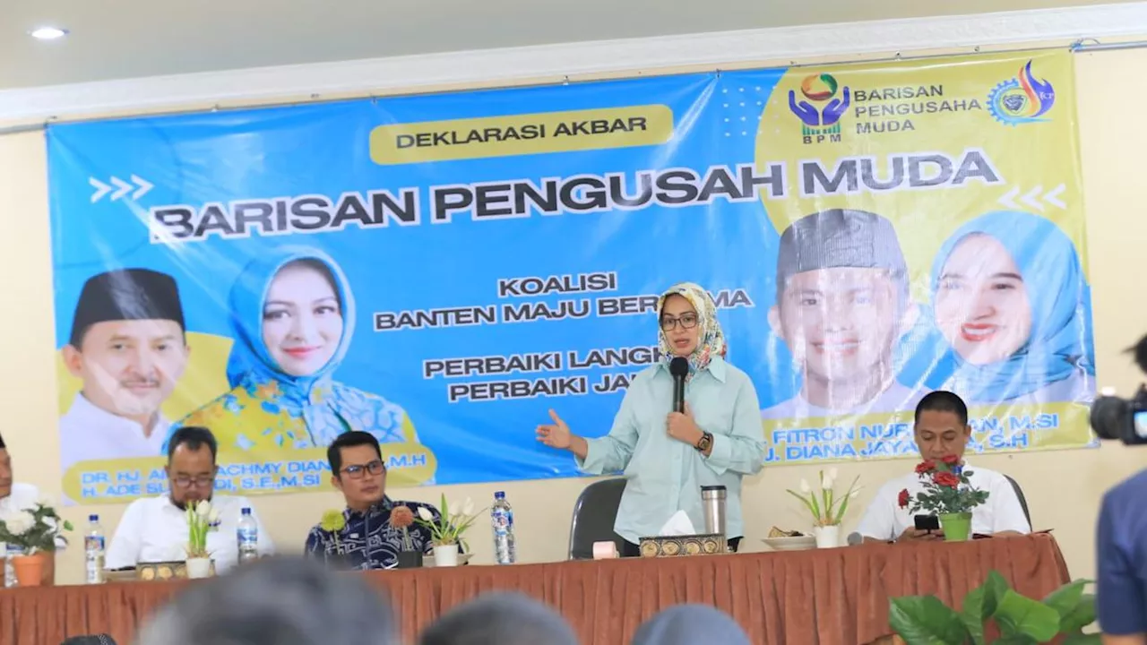 Terbukti Peduli Ekonomi Kreatif, Airin Dapat Dukungan Pengusaha Muda di Banten