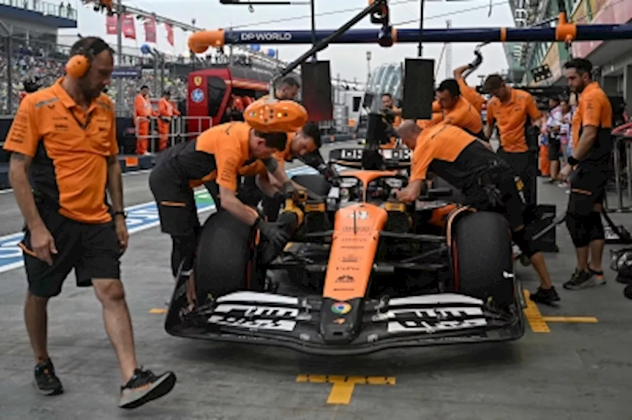 Norris fastest to edge out Leclerc in Singapore GP’s second practice, Verstappen at mere 15th place