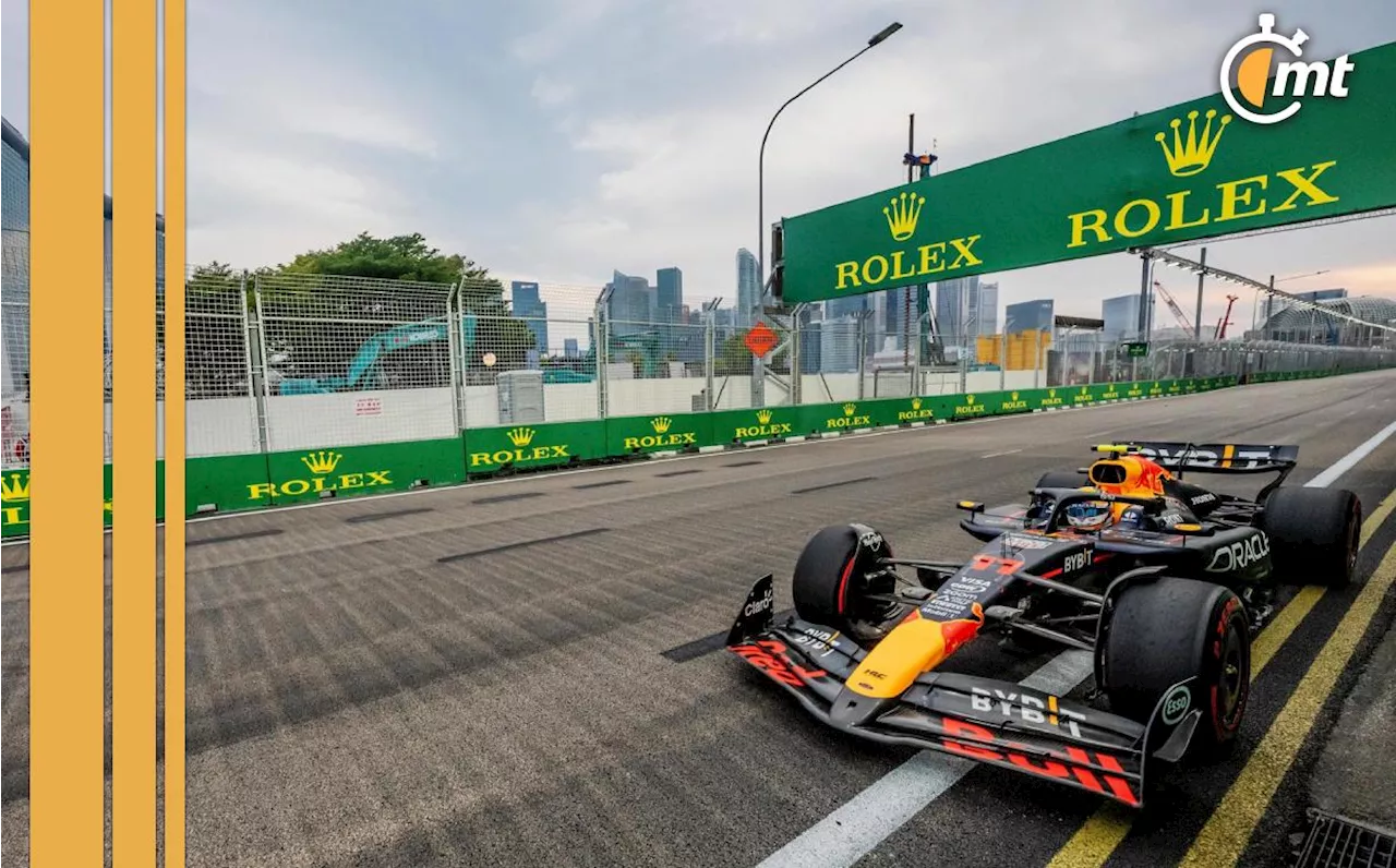 Checo Pérez terminó 15vo en la P3 del GP de Singapur; Lando Norris volvió a liderar