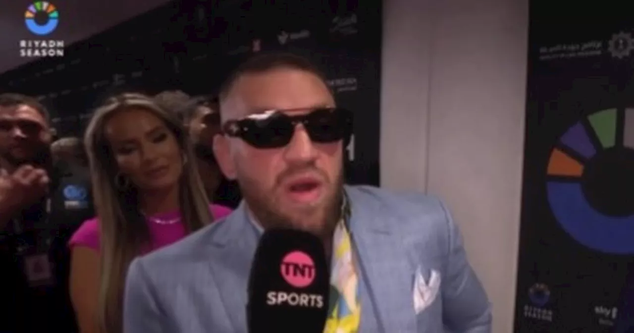 What Conor McGregor did within minutes of arriving at Anthony Joshua fight