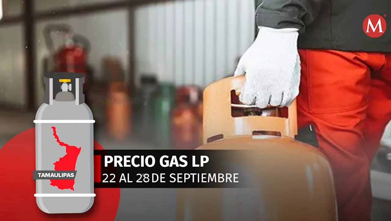 Esto costará el gas LP en Tamaulipas del 22 al 28 de septiembre 2024