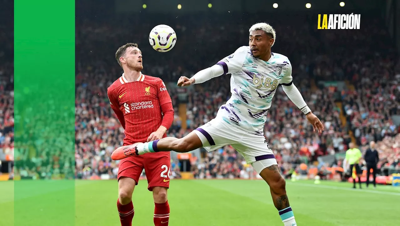 Liverpool vence al Bournemouth en la Premier League; Julián Araujo fue titular