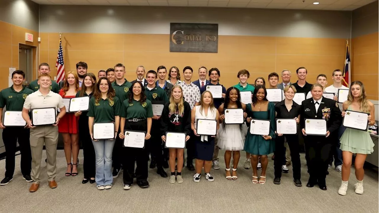 Comal ISD Celebrates 34 Boys State, Girls State leadership program participants