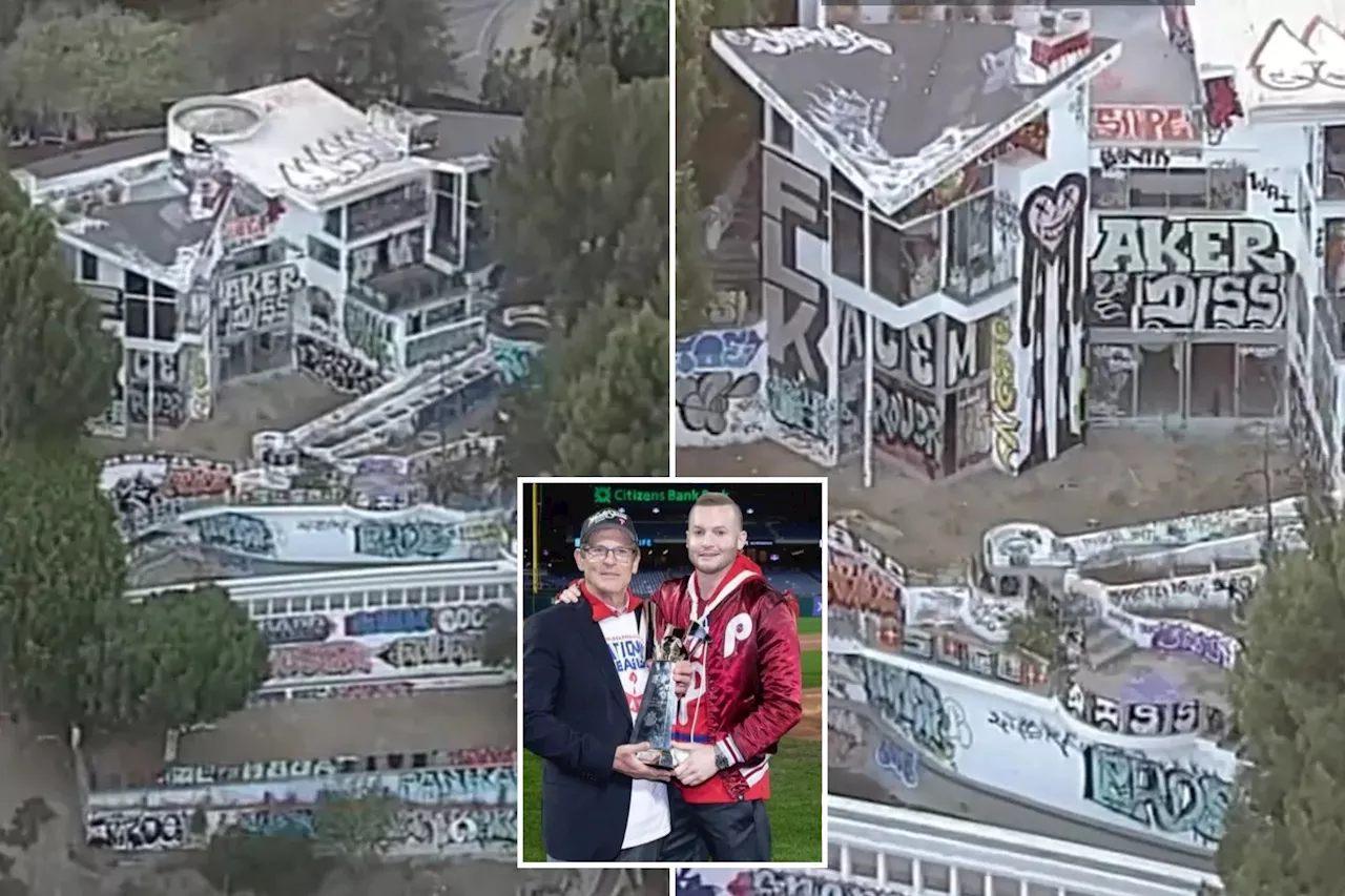 California squatters overtake abandoned mansion owned by son of Philadelphia Phillies owner John Middleton