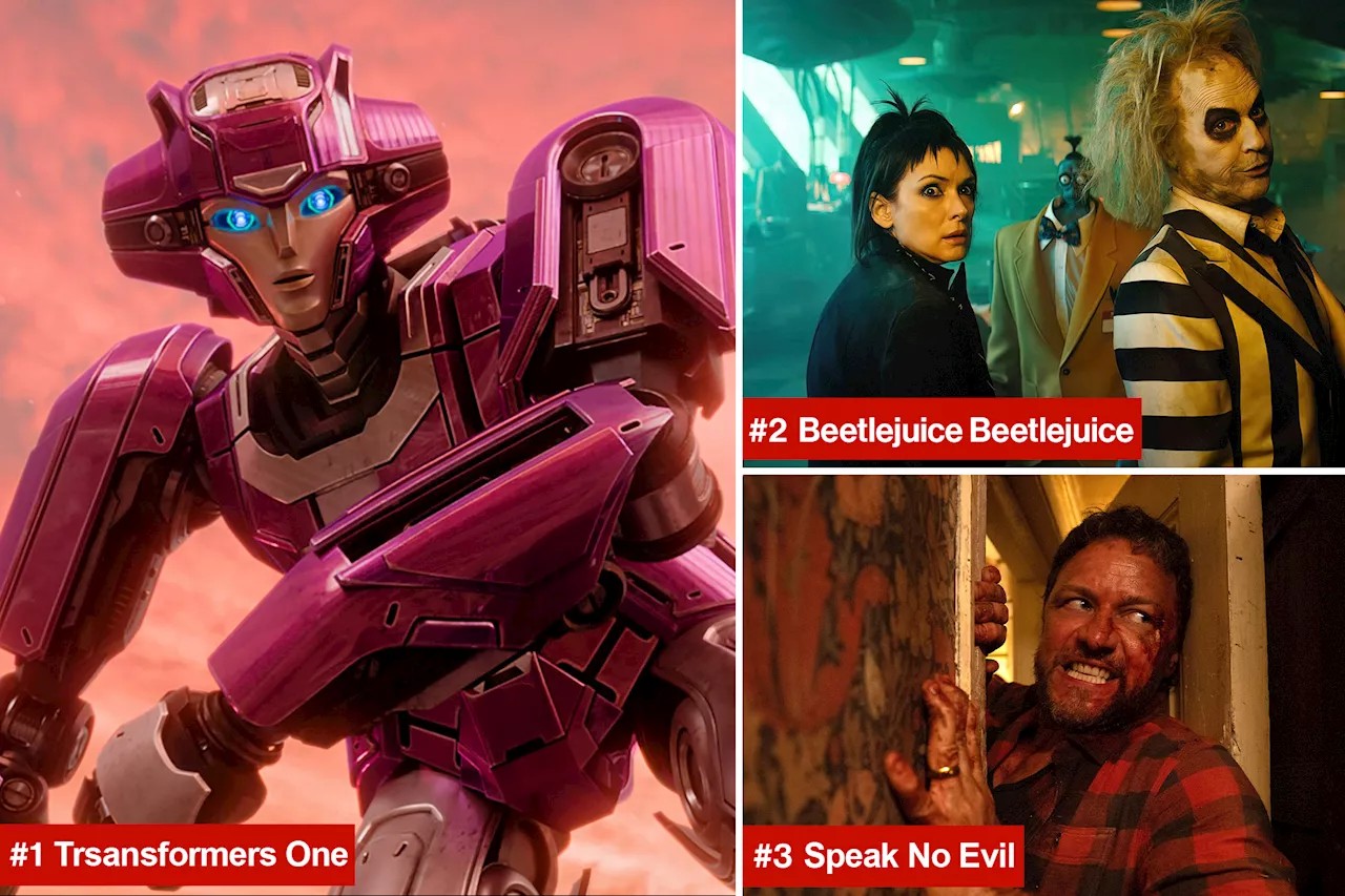 'Transformers' tops 'Beetlejuice, Beetlejuice' at Friday box office