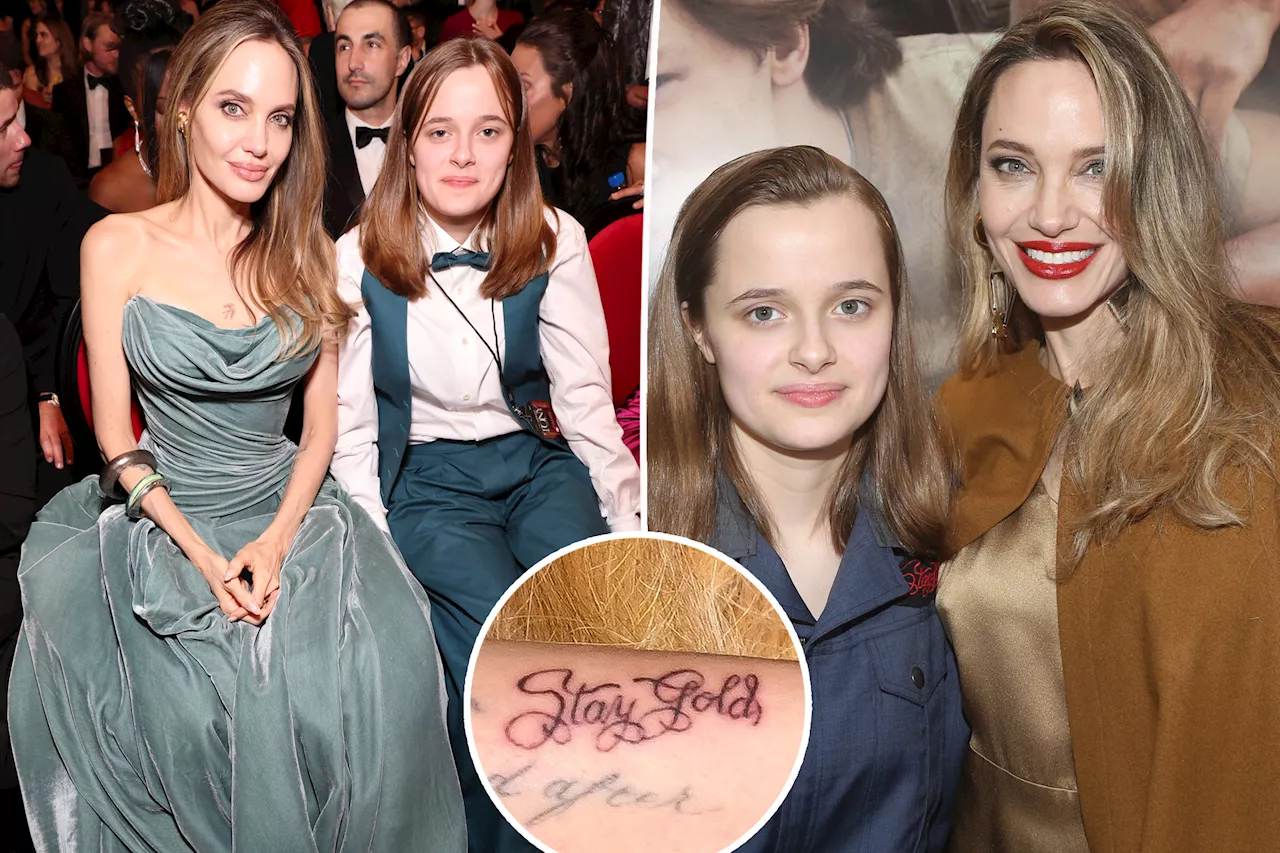 Angelina Jolie reveals she and daughter Vivienne have matching tattoos: 'It means so much to us'