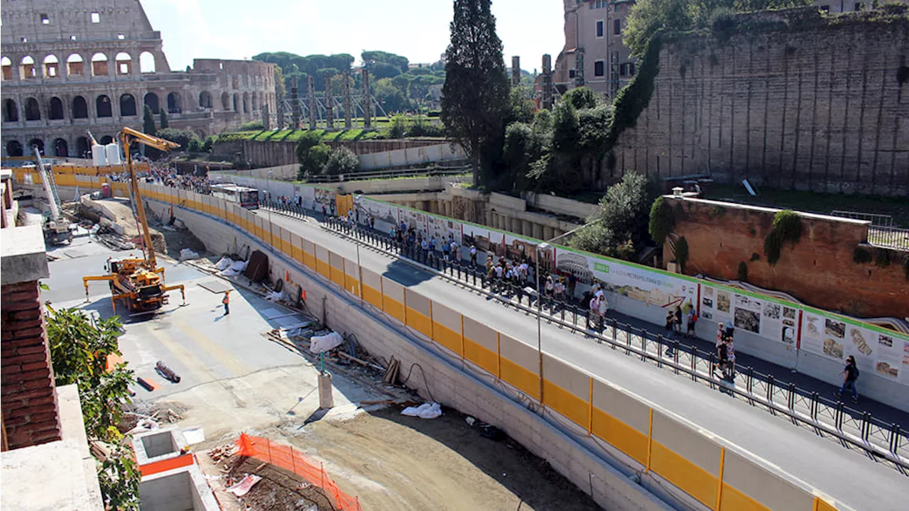 Metro C, chiusure anticipate e totali. Il prolungamento al Colosseo ferma la terza linea metro