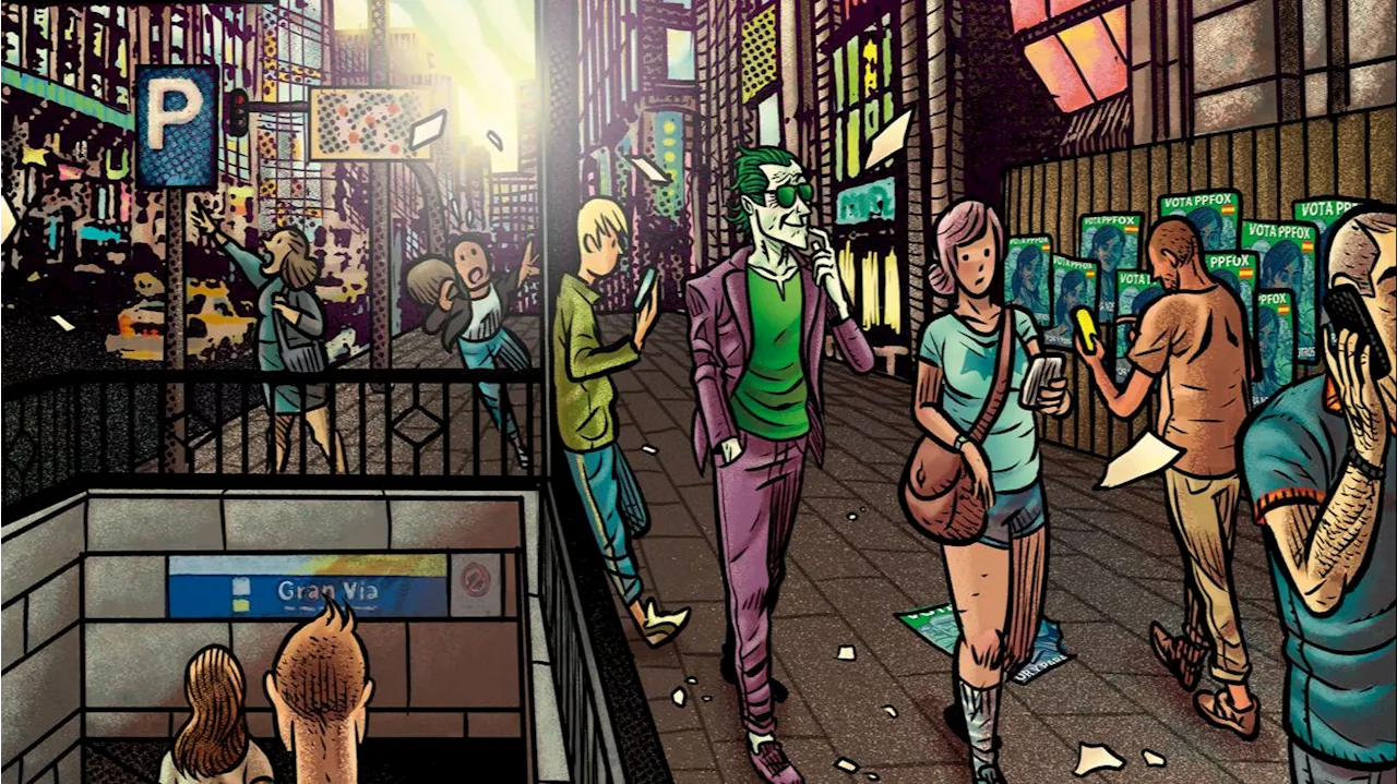 Batman Day: El Joker se pasea por Madrid de la mano de David Rubín