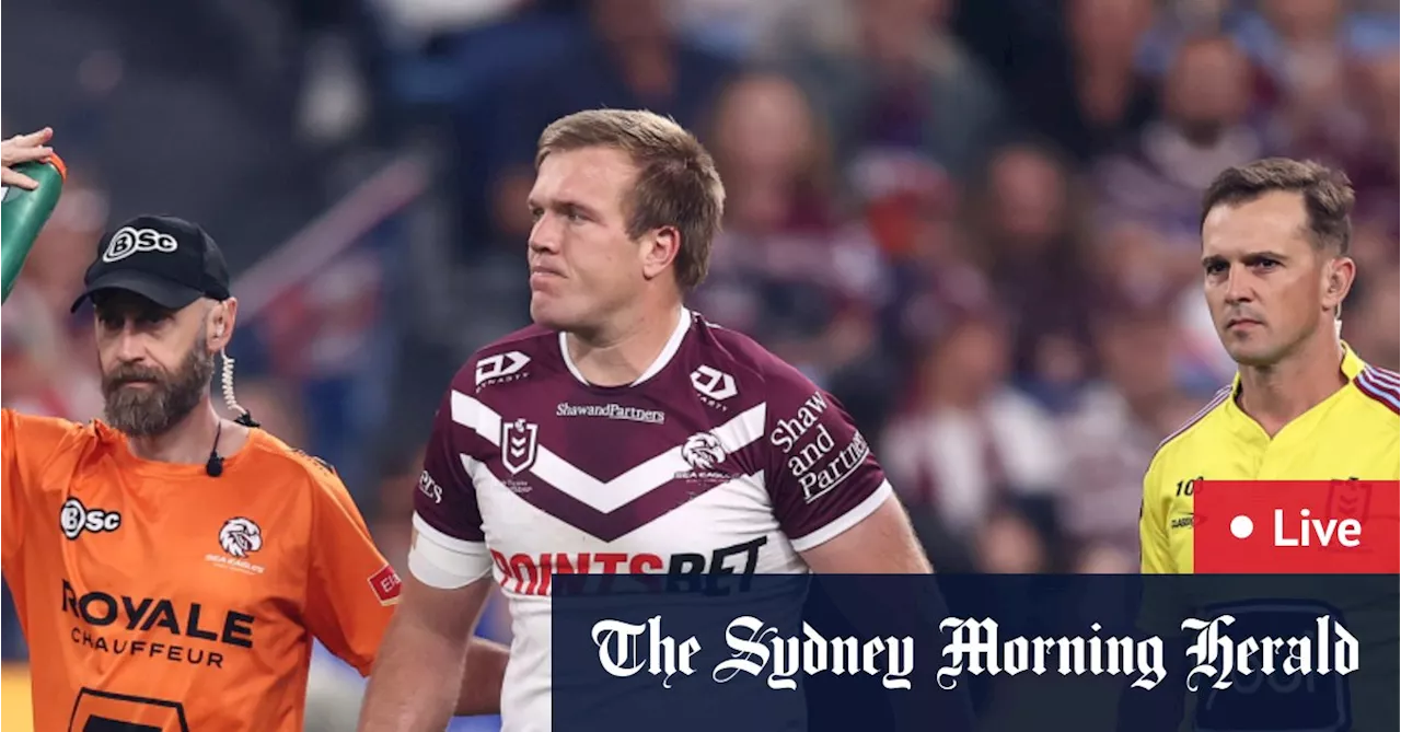 NRL finals LIVE: Radley scores first for Roosters after Manly lose two players in 23 seconds