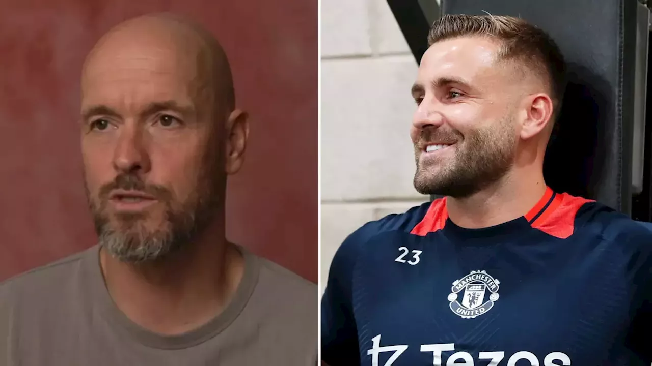 Erik ten Hag discusses potential Luke Shaw replacement's potential at Manchester United