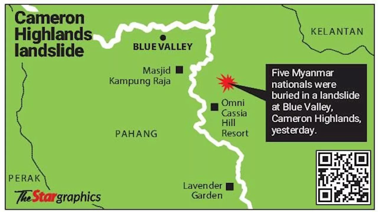 Landslide site at Cameron Highlands was illegally cleared, says district officer