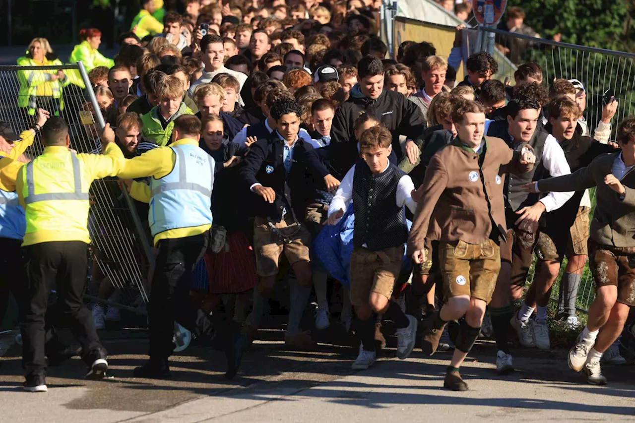 Wie beim 100-Meter-Lauf: Start des Oktoberfests wird zum Gedränge