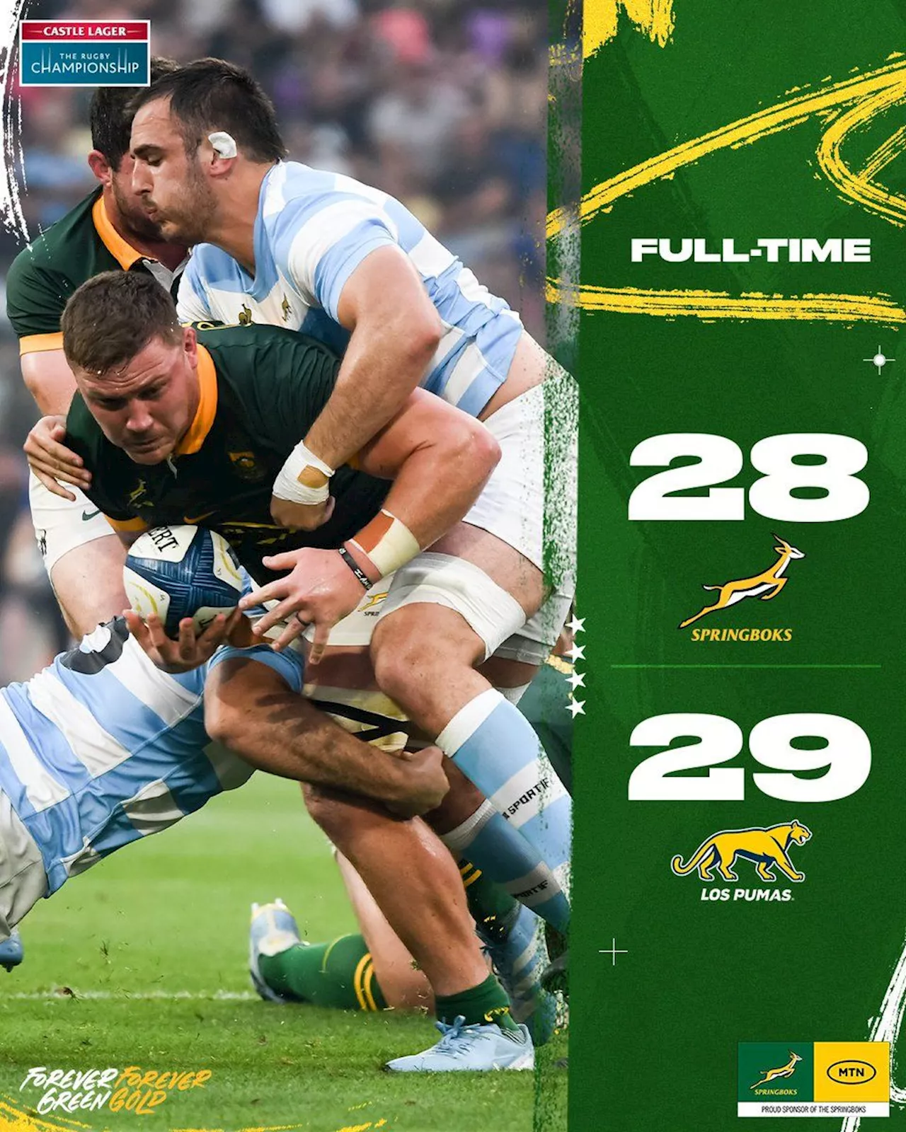 Updated World Rankings after Springboks loss to Argentina