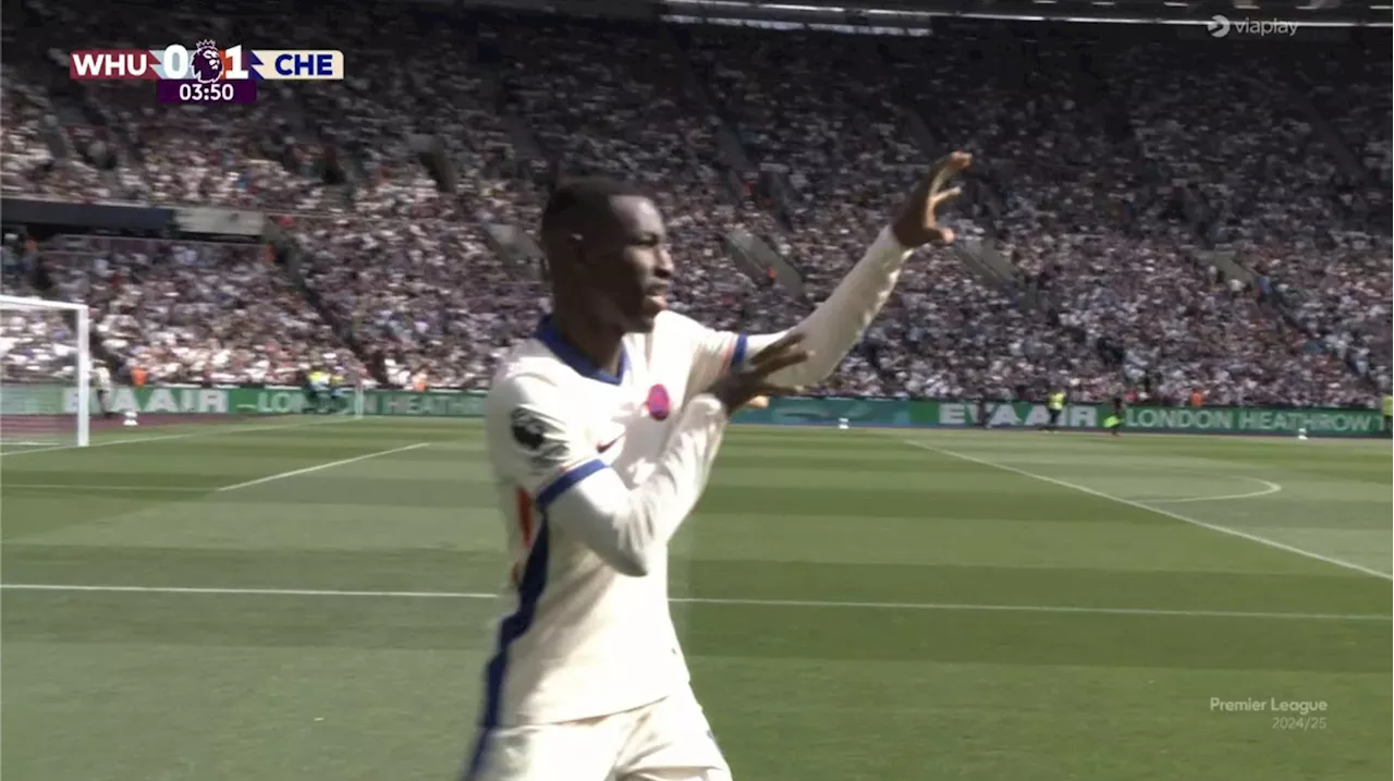 Chelsea fans demand Nicolas Jackson ‘explain’ hilarious celebration after opening scoring against West Ham...