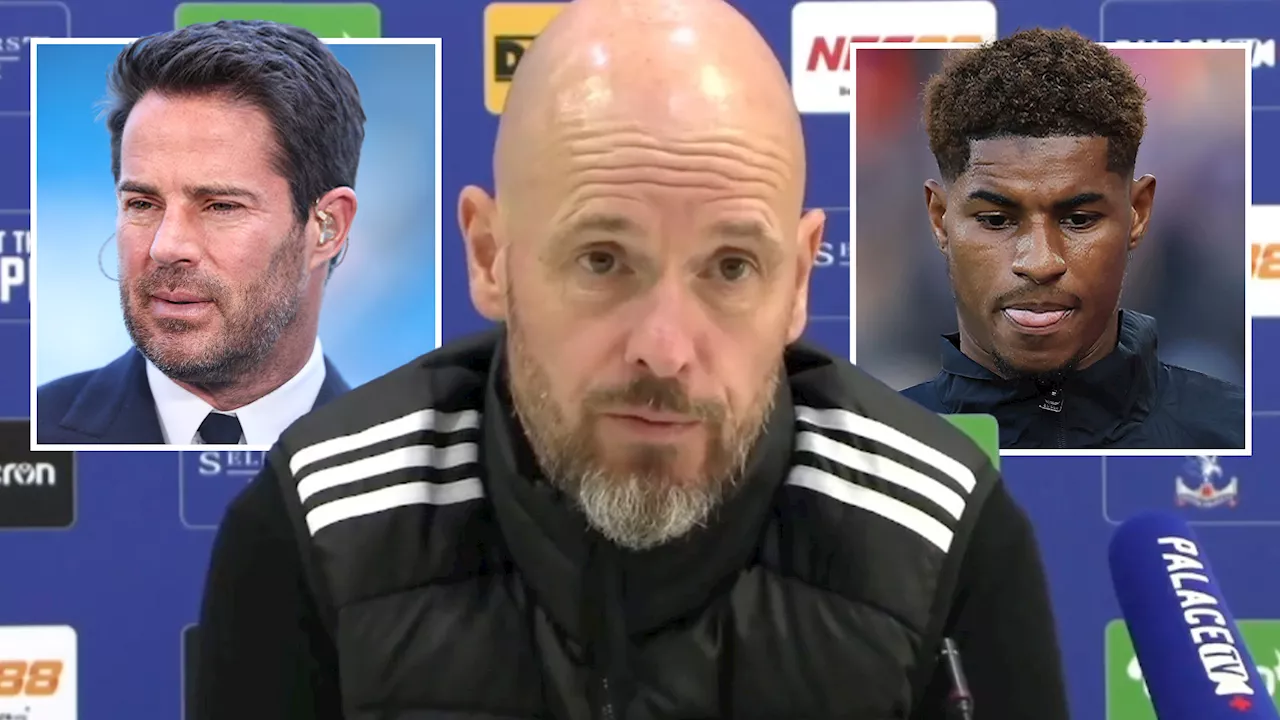 Furious Man Utd boss Ten Hag tells Jamie Redknapp ‘as a person you’re not OK’ as he slams pundit’s Rashfor...