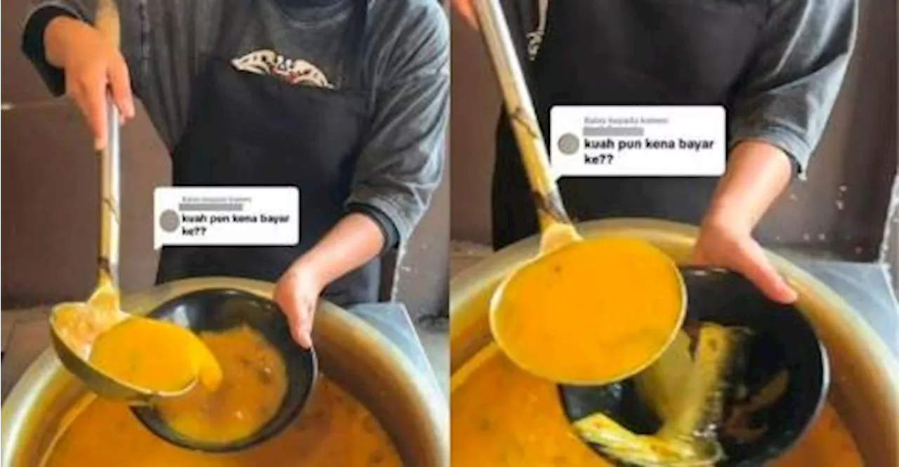 Netizens agree with eatery’s RM1 patin tempoyak gravy top-up charge