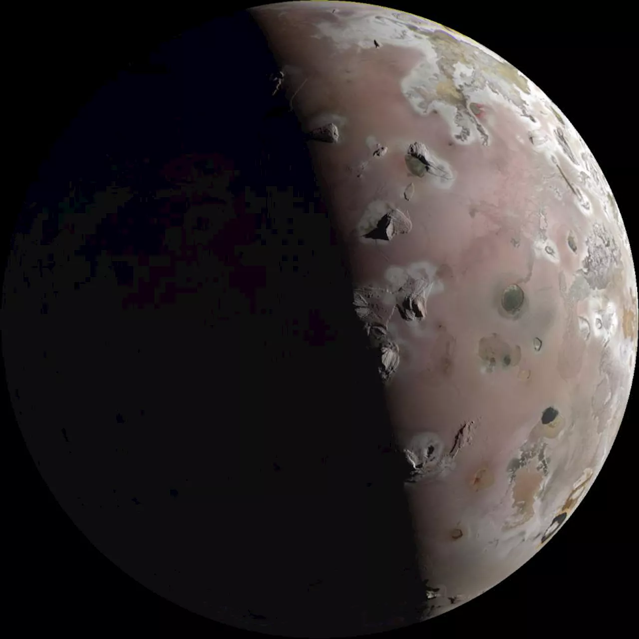 Juno Captures Close-Up Views Of Jupiter's Volcanic Moon Io