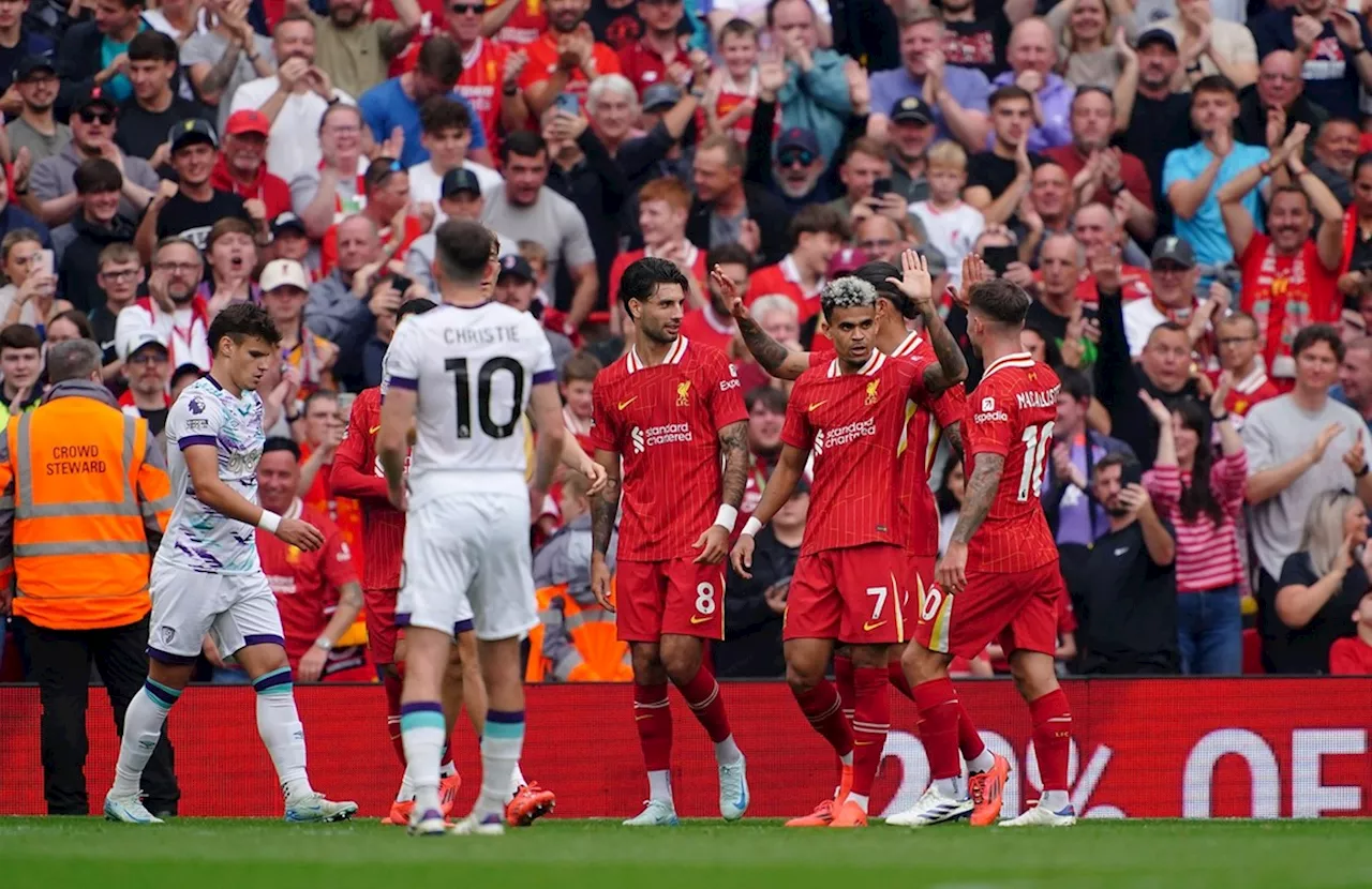 Díaz wijst Liverpool de weg op zorgeloze middag voor Slot op Anfield