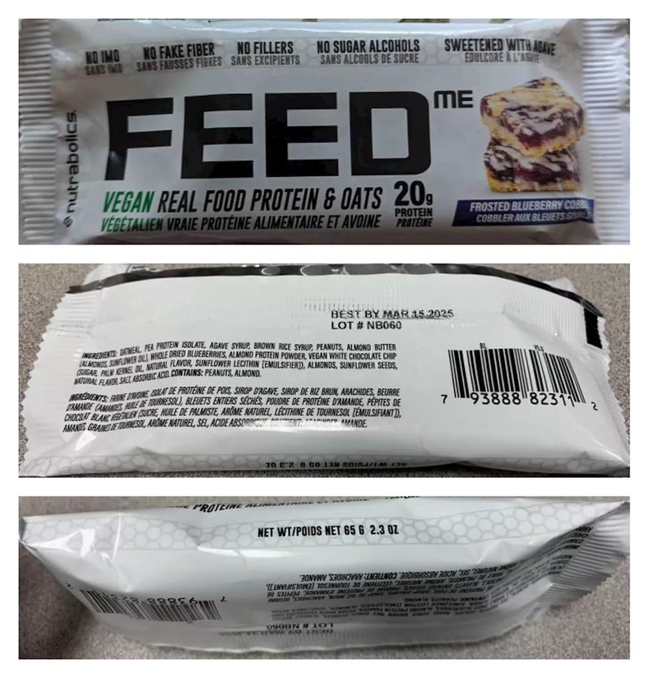 Recall expands for Nutrabolics vegan bars over undeclared milk