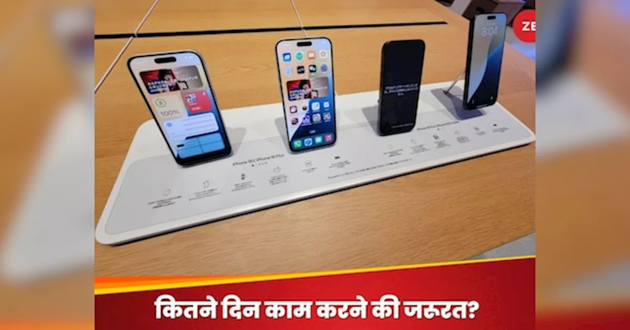 अमेरिका में 5 तो स्विट्जरलैंड में 4 दिन, iPhone 16 खरीदने के लिए भारत में कितने दिन करना पड़ेगा काम?