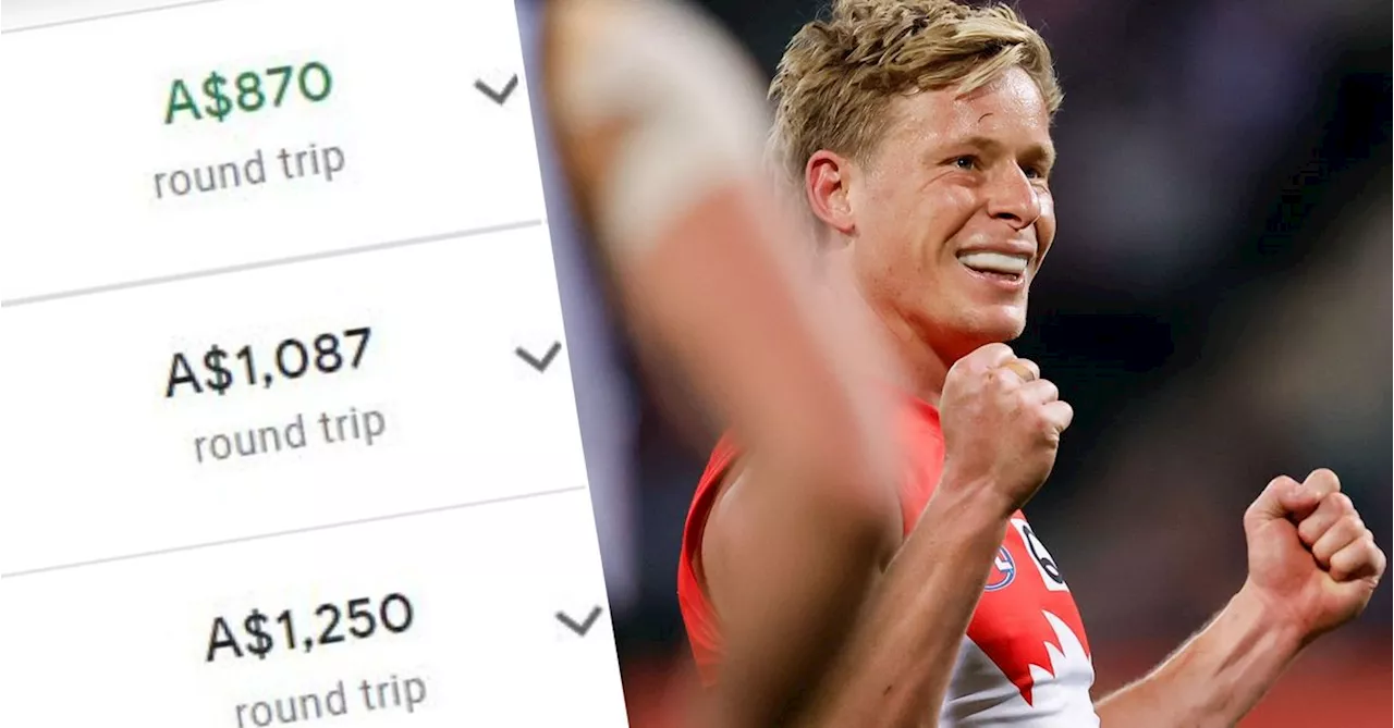 AFL fans scramble to nab airfares to Melbourne for Brisbane Lions' clash against Sydney Swans