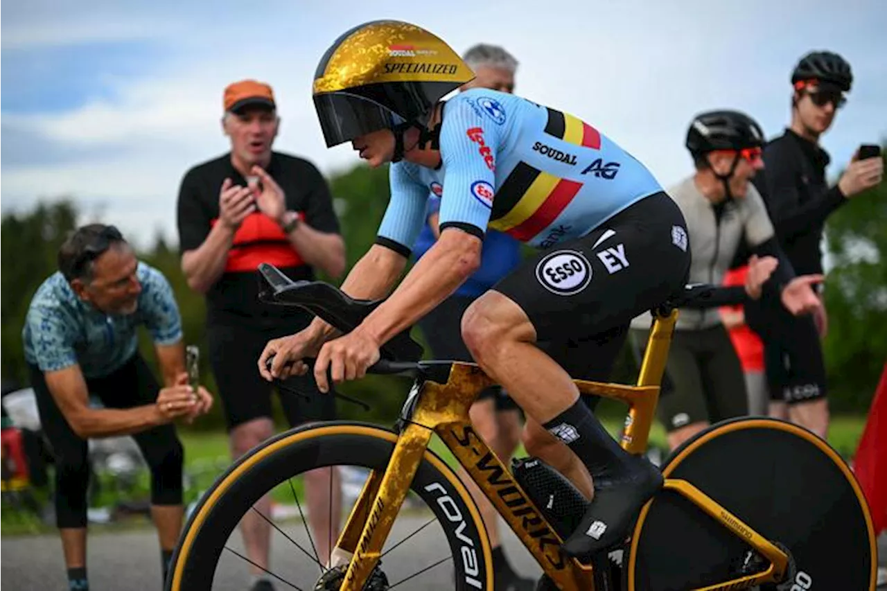 Evenepoel campione del mondo nella crono, Ganna argento e Affini bronzo