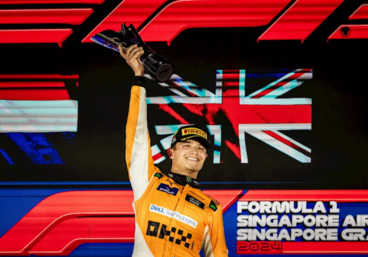 F1: Norris domina a Singapore, Verstappen non molla