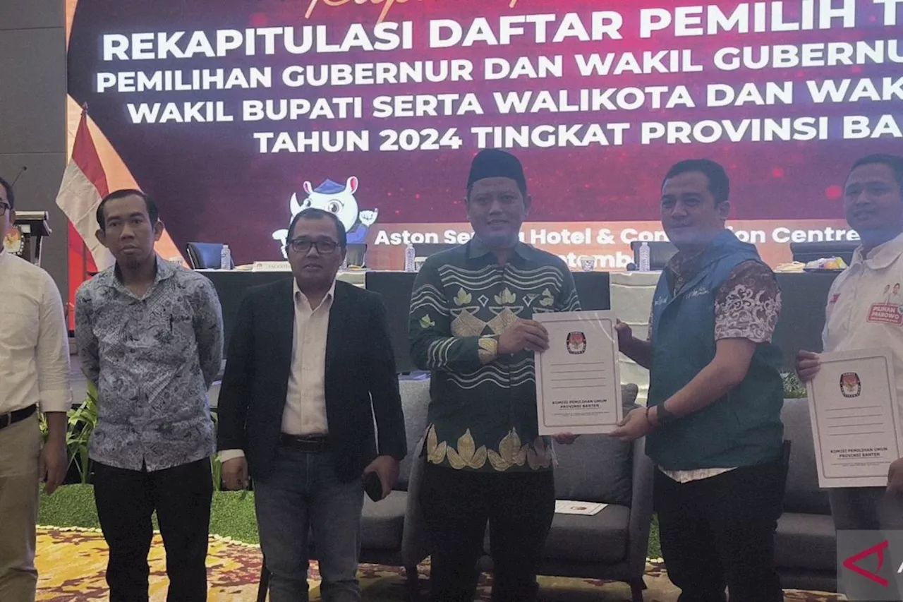 KPU Banten tetapkan dua pasangan calon pada Pilkada 2024