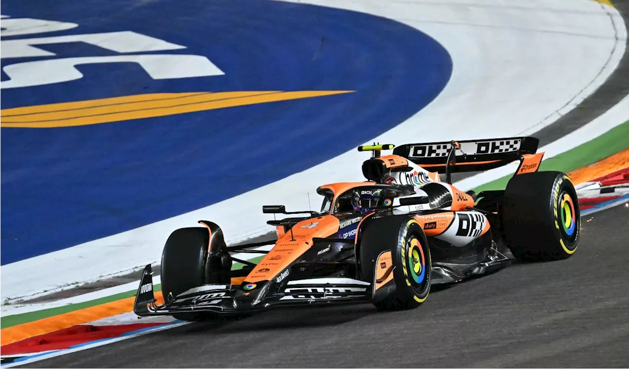 Lando Norris se quedó con el Gran premio de Singapur en la F1