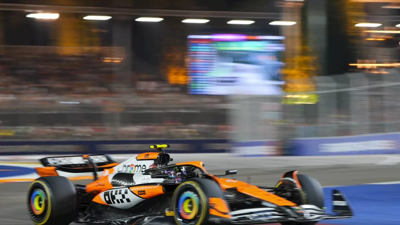 Lando Norris cruises to victory in the Singapore Grand Prix to cut Max Verstappen's F1 lead