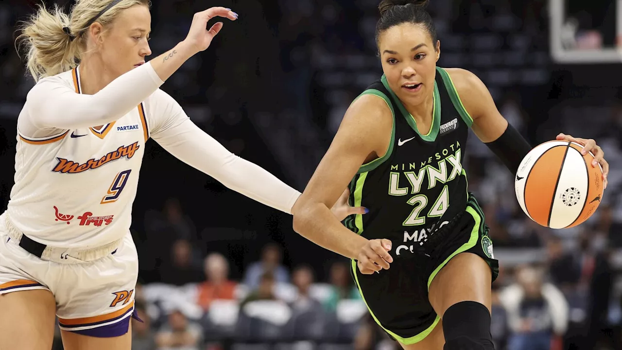 Napheesa Collier scores 38 as Lynx fend off Mercury 102-95 in playoff opener