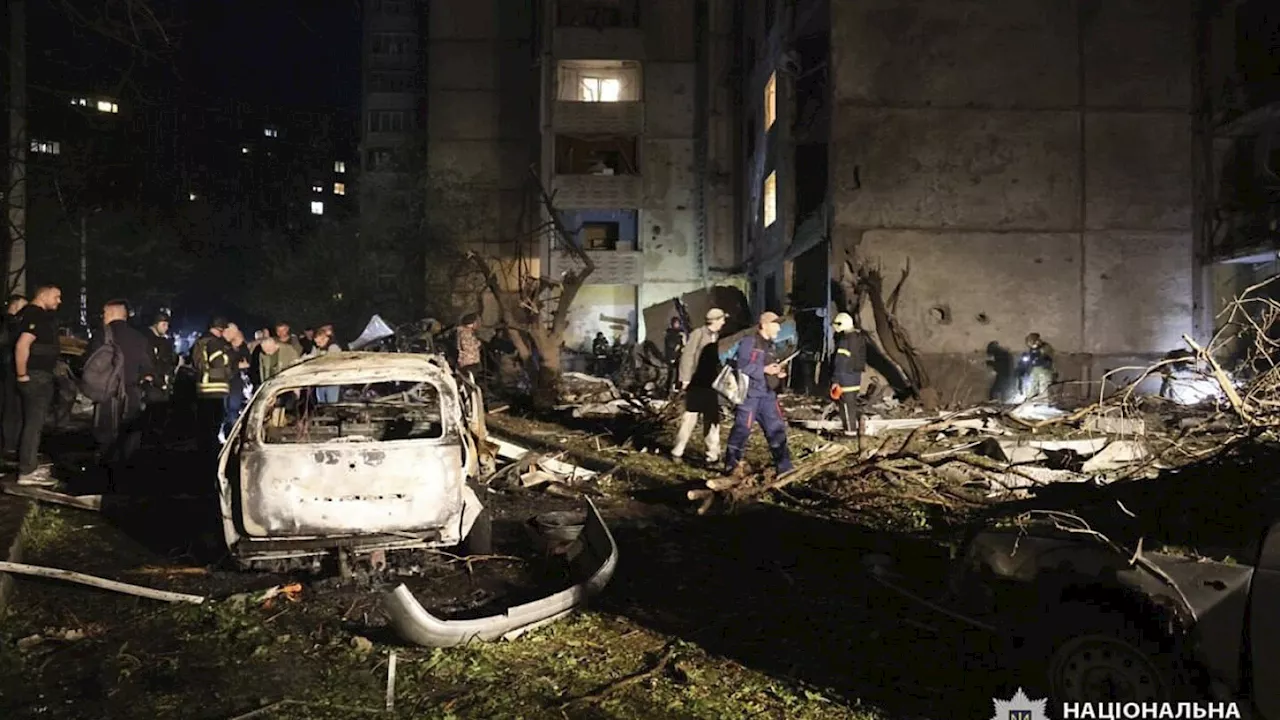 Over 20 people wounded after Russia strikes apartment blocks in Ukraine’s Kharkiv