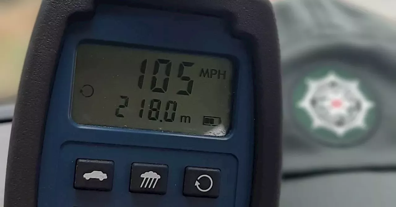 Driver facing disqualification after being caught by PSNI going over 100mph