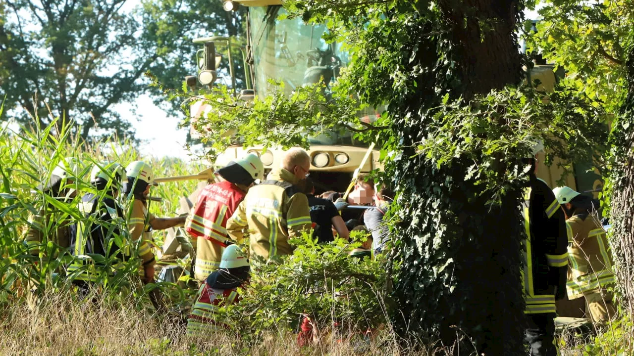 Erntefest bei Bremen: 19-Jähriger gerät in Häcksler – so lief die Not-OP auf dem Feld