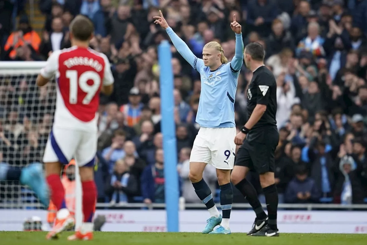 Erling Haaland scores his 100th goal for Manchester City