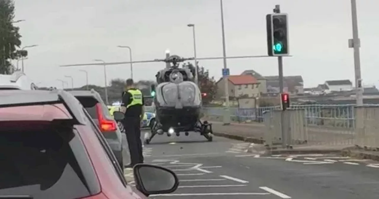 OAP airlifted to hospital after being hit by car at Scots holiday park