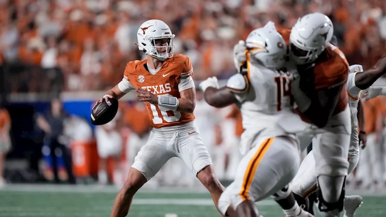 Arch Manning leads No. 1 Texas to rout of ULM