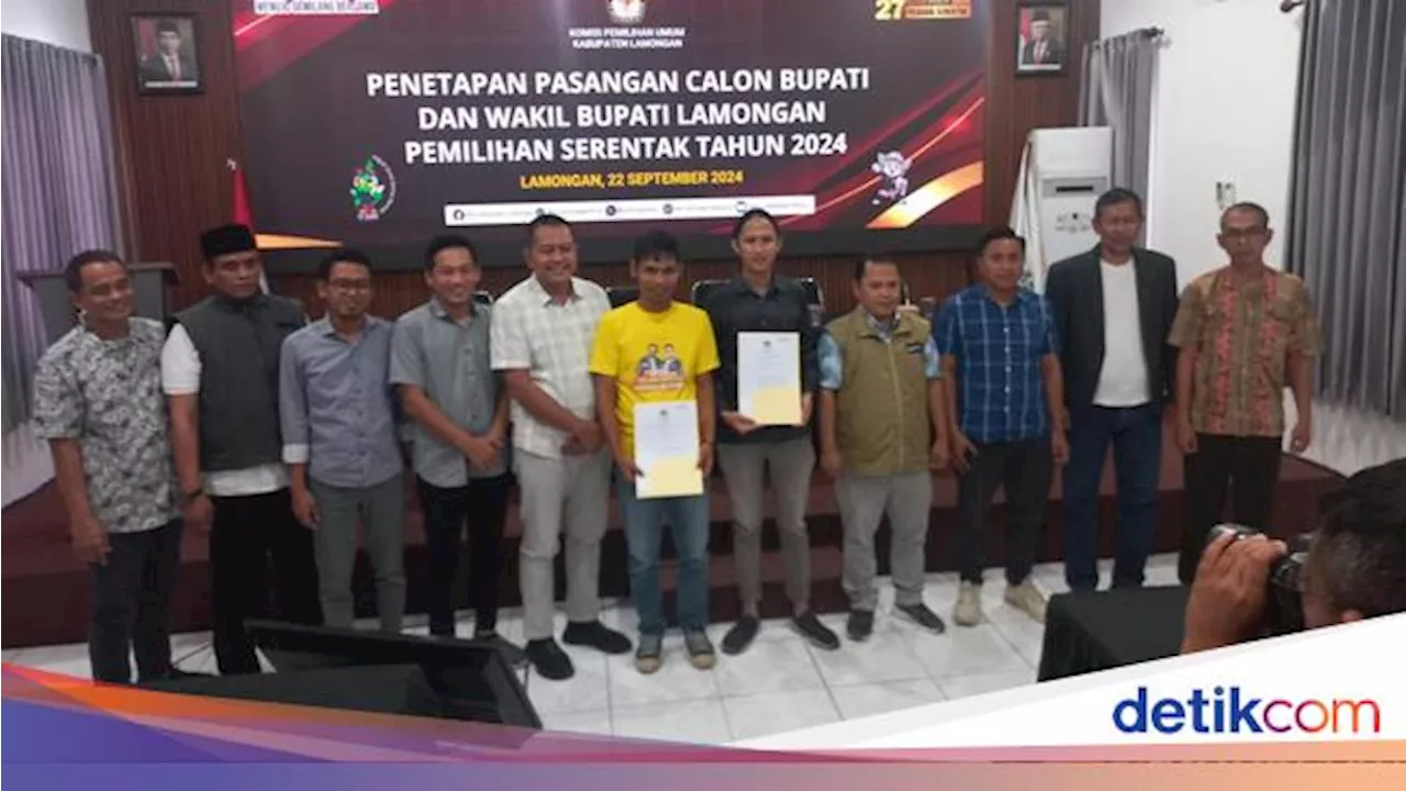 Sah! Pilkada Lamongan Diikuti 2 Pasangan Calon