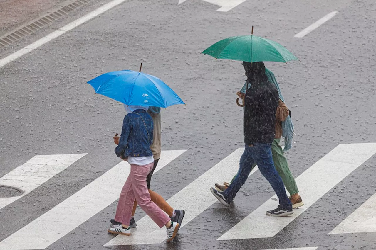 Cataluña, C. Valenciana y Baleares, aviso amarillo por lluvias