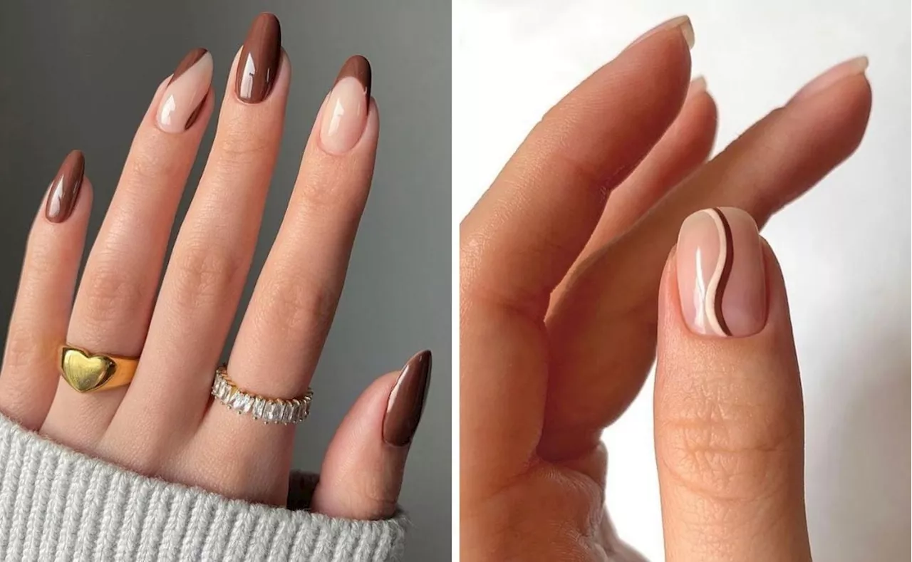 Brown nails, ideas de manicuras en tonos tierra para otoño