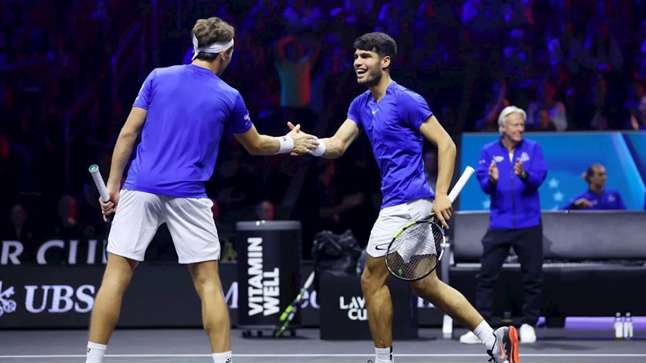 La paire Alcaraz - Ruud domine Shelton et Tiafoe, la Team Europe revient à un point