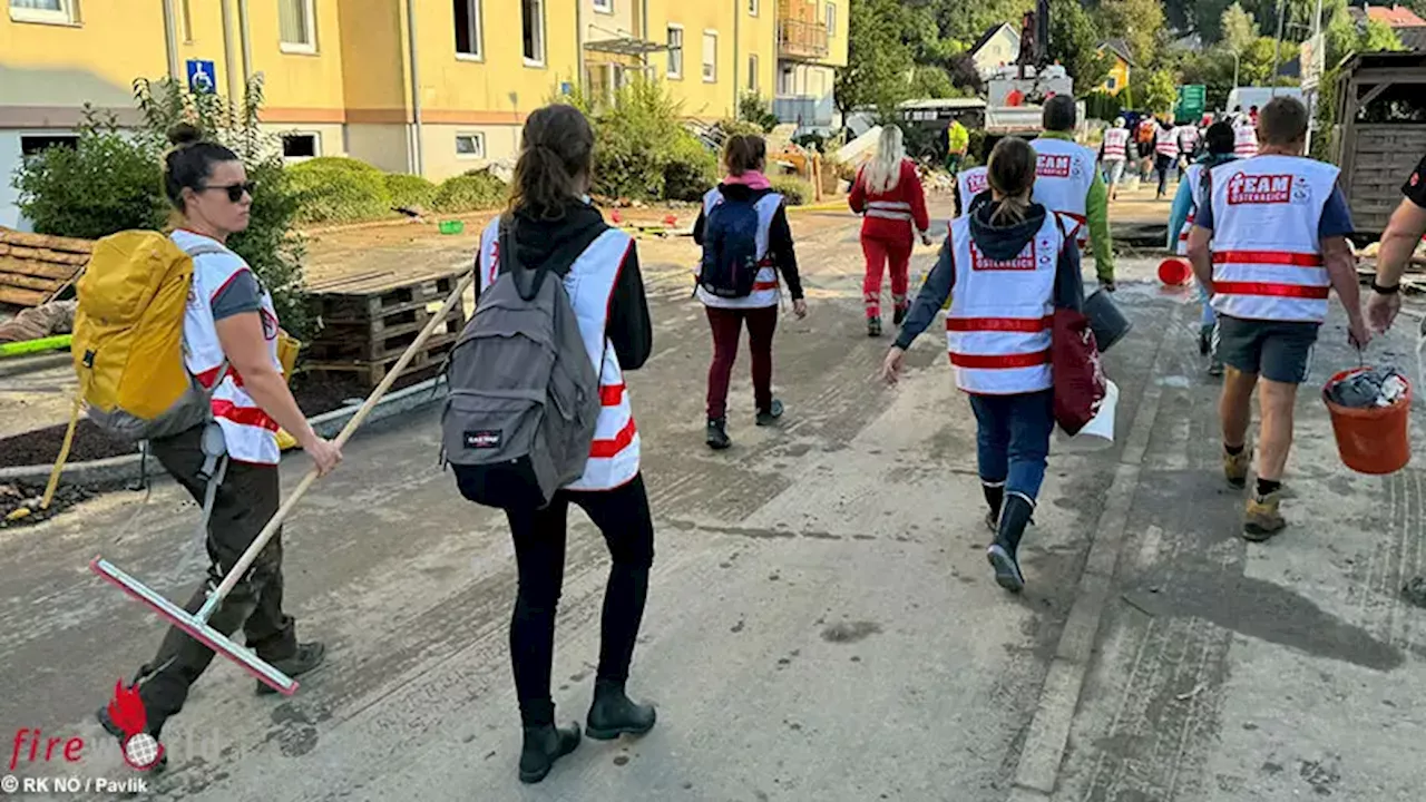 Team Österreich unterstützt Opfer des Hochwassers in Melk