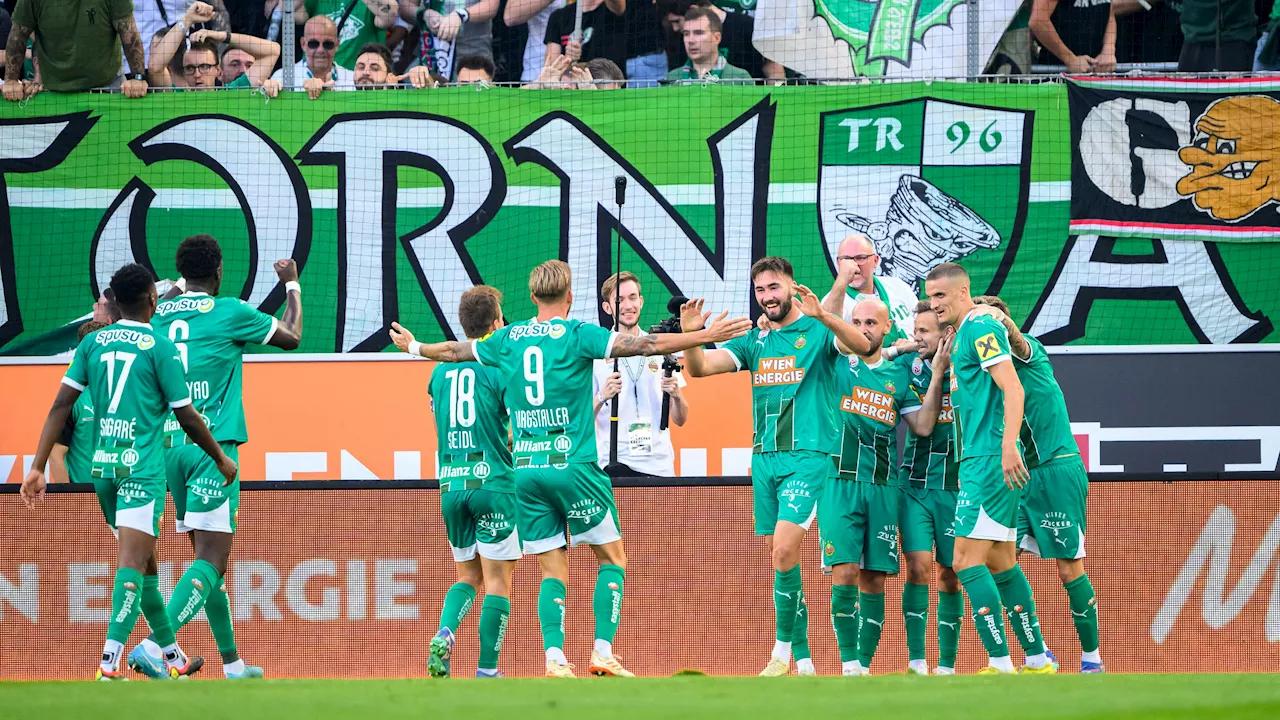  2:1! Rapid siegt im Derby-Kracher gegen die Austria