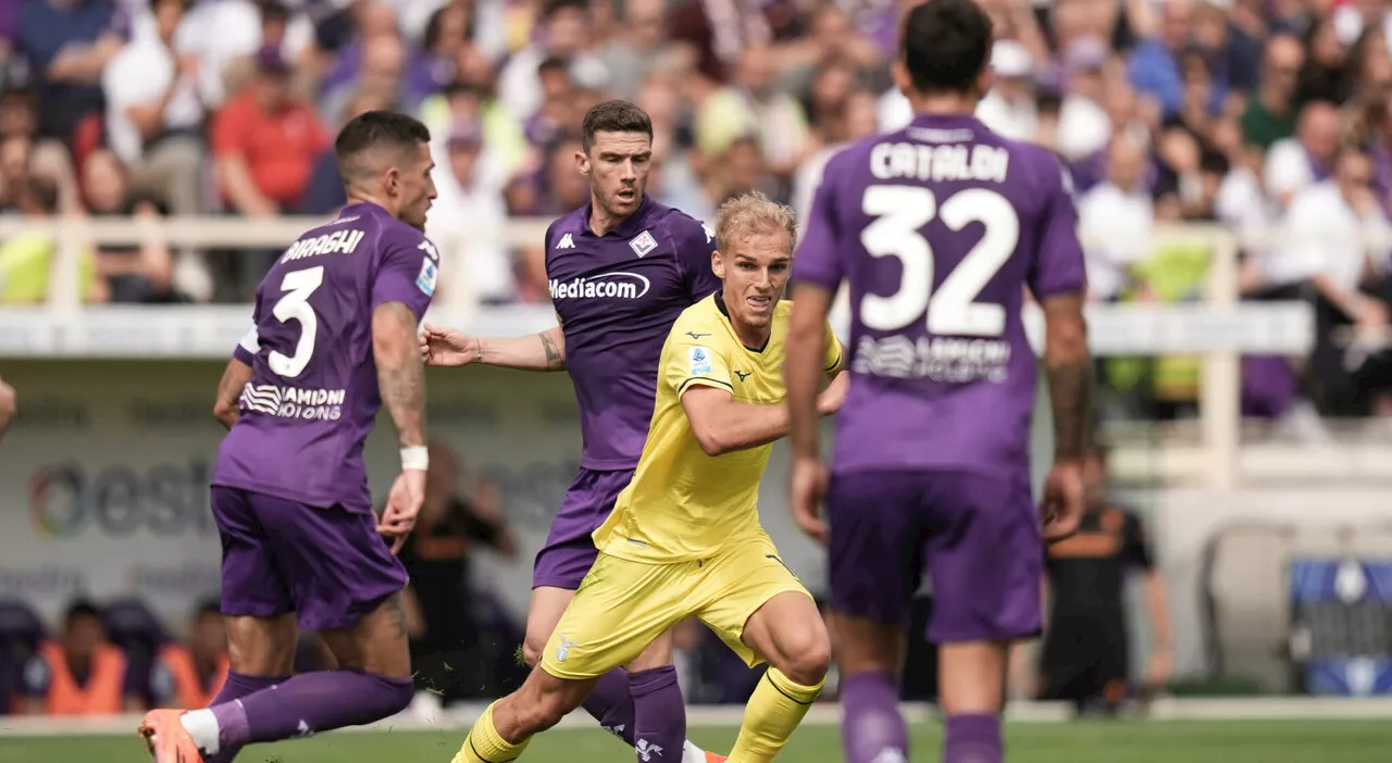 Fiorentina-Lazio 1-1:Gudmundsson entra e pareggia su rigore, ingenuità di Guendouzi